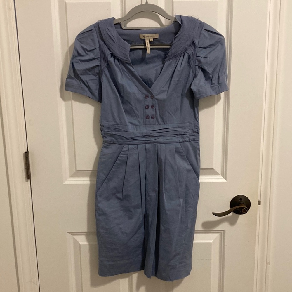 BCBGeneration cotton blue dress, size 0